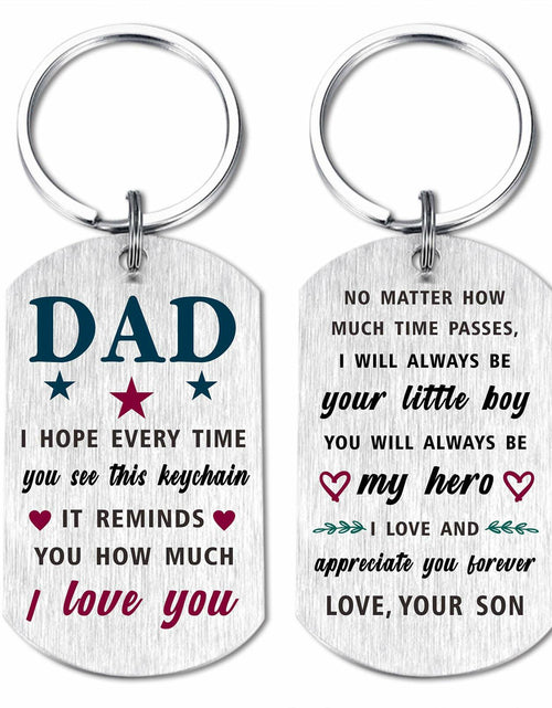Load image into Gallery viewer, Viayen Dad from Son Keychain – Christmas, Birthday &amp; Holiday Gift
