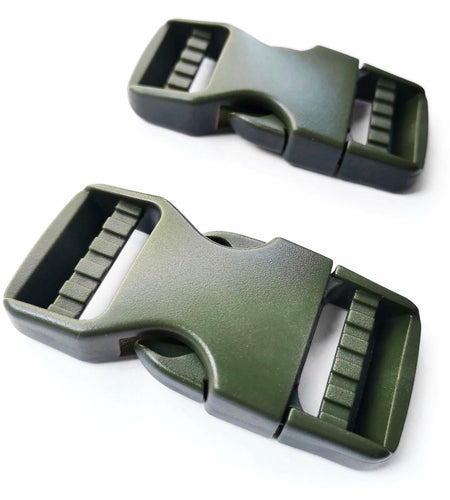 VTACOUTV 1" Nylon Strap Buckle – Quick Release Adjustable Backpack Green
