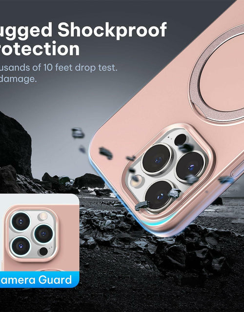 Load image into Gallery viewer, LOHASIC iPhone 15 Pro Max Case MagSafe Silicone Stand Shockproof Purple
