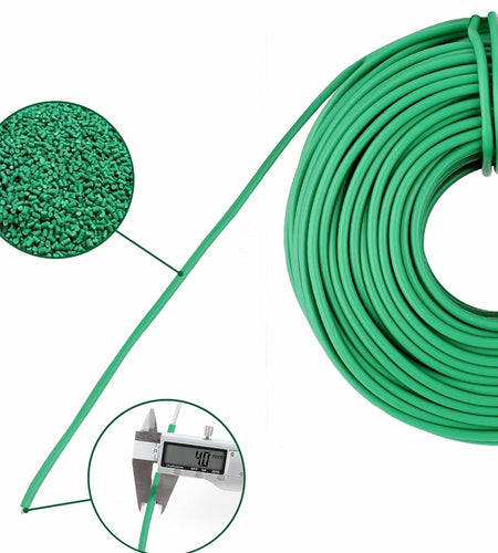 Soft Green Plant Ties 16.5Ft, 4mm Garden Twist Supports Vines & Vegetables