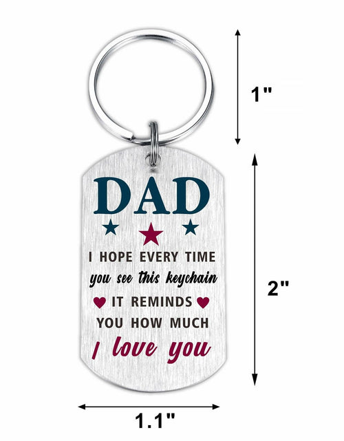 Load image into Gallery viewer, Viayen Dad from Son Keychain – Christmas, Birthday &amp; Holiday Gift
