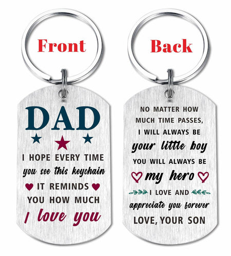 Viayen Dad from Son Keychain – Christmas, Birthday & Holiday Gift