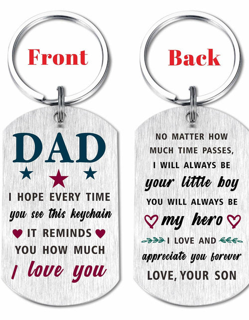 Load image into Gallery viewer, Viayen Dad from Son Keychain – Christmas, Birthday &amp; Holiday Gift
