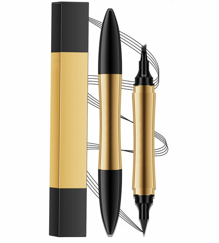 2-in-1 3D Microblading Eyebrow & Eyeliner Pencil Waterproof Grey