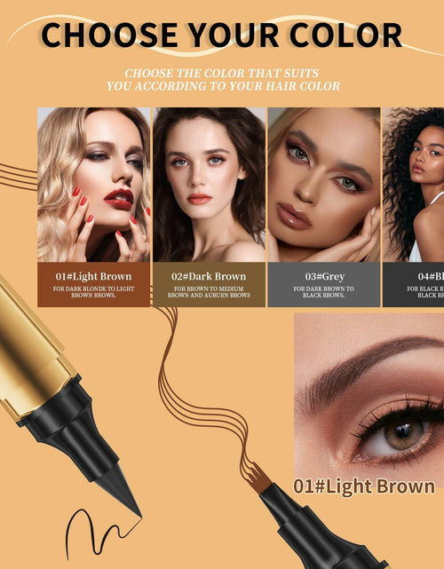 Load image into Gallery viewer, 2-in-1 3D Microblading Eyebrow &amp; Eyeliner Pencil Waterproof Grey

