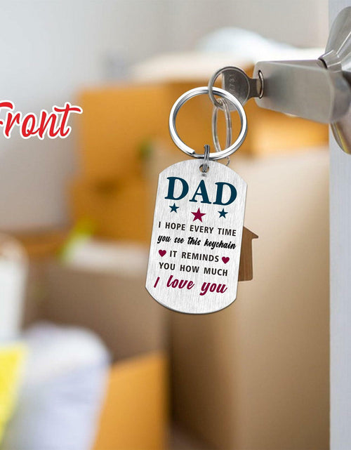Load image into Gallery viewer, Viayen Dad from Son Keychain – Christmas, Birthday &amp; Holiday Gift
