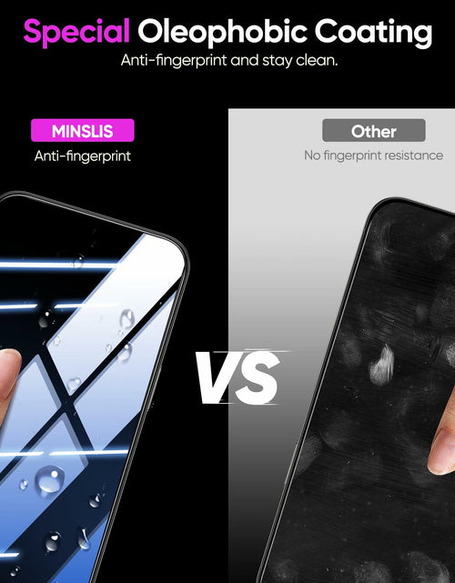 Load image into Gallery viewer, MINSLIS iPhone 16 Pro Screen Protector 9H Tempered Glass HD Clear Case Friendly
