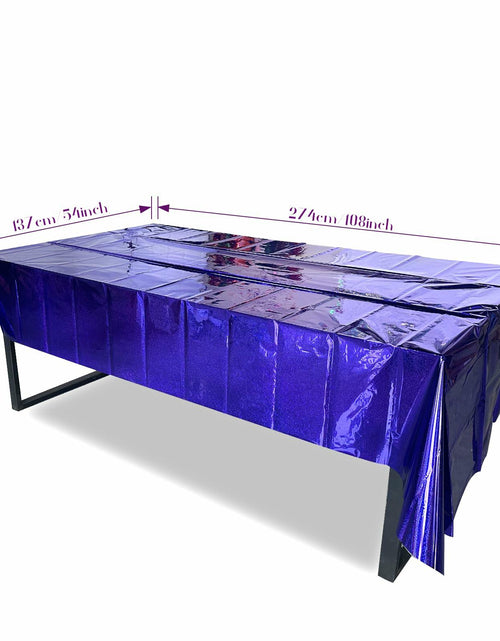 Load image into Gallery viewer, JXPARTYY Iridescent Plastic Tablecloths 4 Pack 54x108 Disposable Party Yellow
