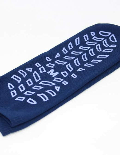 Load image into Gallery viewer, GBM Geckos - Plush Double Tread Non-Slip Safety Socks 2-PACK (Navy Blue, Medium)
