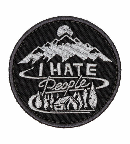 Funny Tactical Morale Patch "I Hate People" for Jackets, Bags, Gear