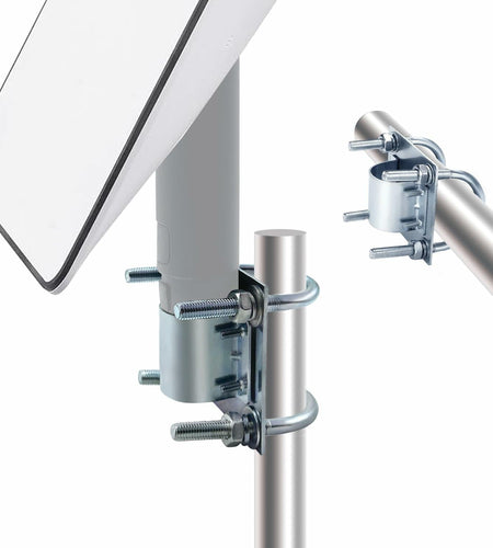 Starlink U-Bolt Pole Clamp – Adjustable Steel Satellite Adapter