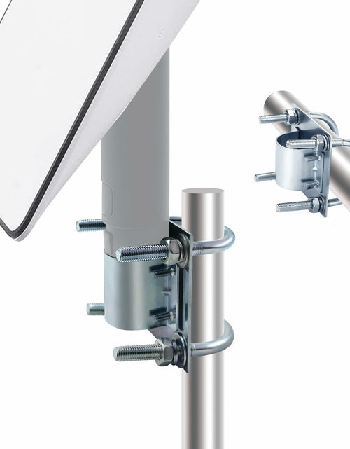 Load image into Gallery viewer, Starlink U-Bolt Pole Clamp – Adjustable Steel Satellite Adapter
