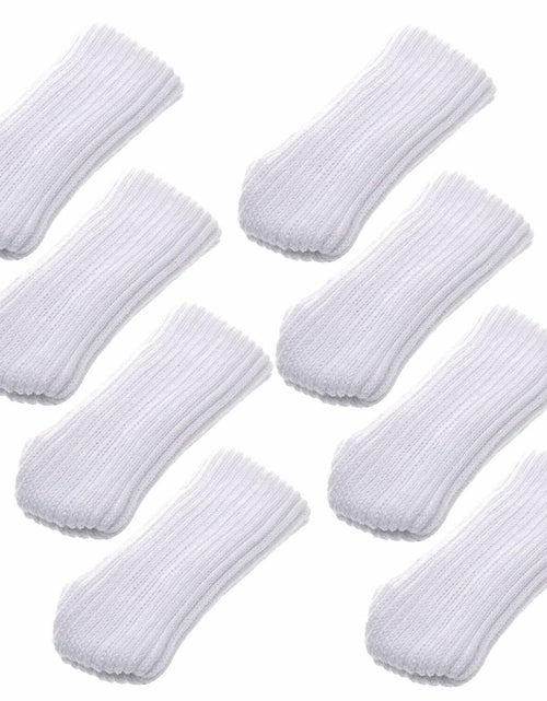 Load image into Gallery viewer, 16 White Knitting Wool Chair Leg Socks Furniture Floor Protectors TEKEFT

