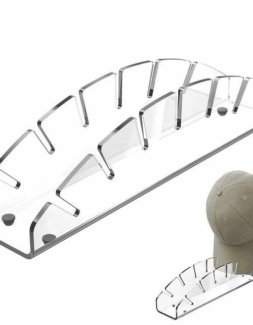 Load image into Gallery viewer, Hokisei Acrylic Hat Stand 2 Pack, No-Install Organizer for 12 Baseball Caps
