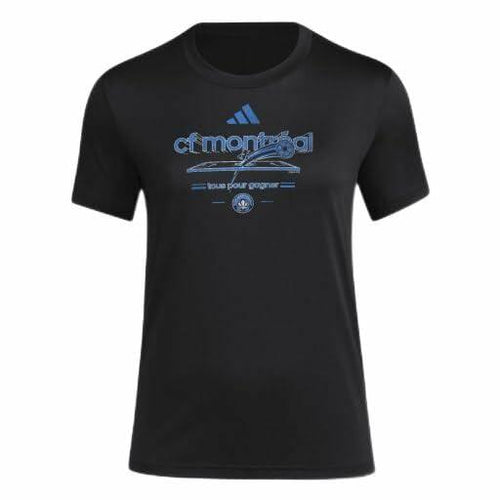 Load image into Gallery viewer, Adidas Women’s CF Montreal Pre-Game Soccer T-Shirt, Black, XXL
