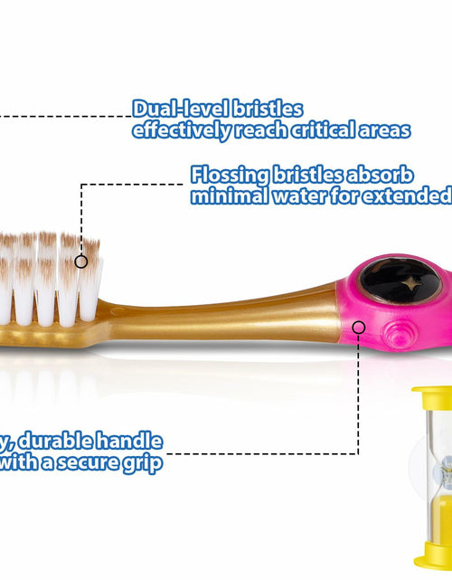 Load image into Gallery viewer, PRASBURR Toddler Toothbrush 4-Pack Galactic Adventures Soft Bristles Age 2-4+
