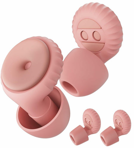 BNU Concert Ear Plugs 2 Pairs Reusable High Fidelity Noise Reduction Pink