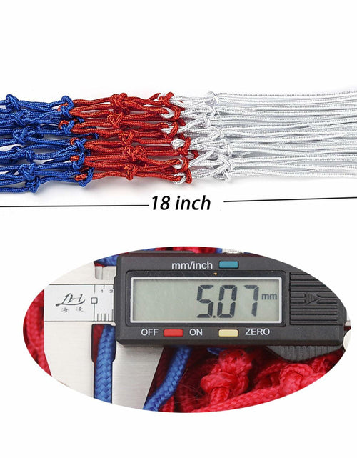 Load image into Gallery viewer, 2-Pack Basketball Nets White 12 Loops Polyester Replacement All-Weather

