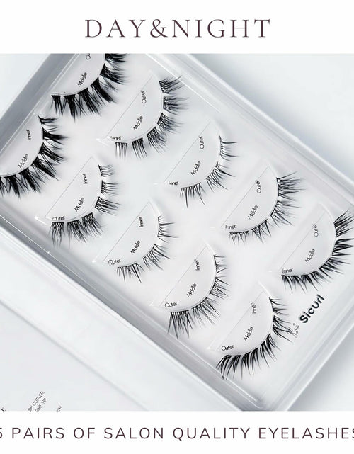 Load image into Gallery viewer, Sicurl 5-Pair Wispy Fluffy Eyelash Set Mixed Styles Cateye Fox Anime Lashes

