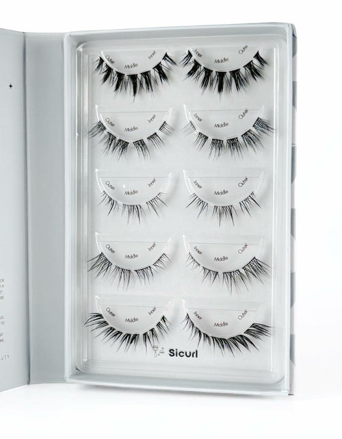 Load image into Gallery viewer, Sicurl 5-Pair Wispy Fluffy Eyelash Set Mixed Styles Cateye Fox Anime Lashes
