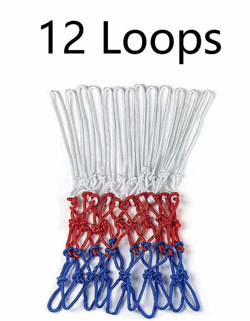 Load image into Gallery viewer, 2-Pack Basketball Nets White 12 Loops Polyester Replacement All-Weather
