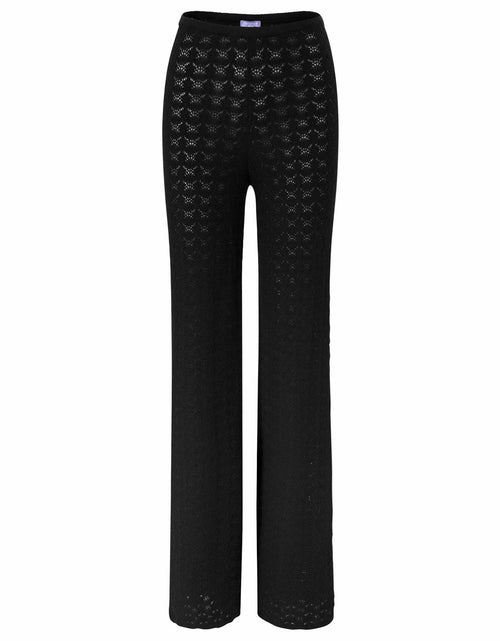Load image into Gallery viewer, florence by mills Women's Le Pointelle Wide Leg Pant, Black, Large
