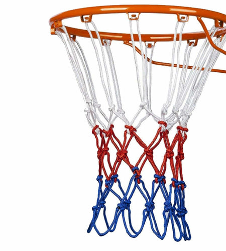 2-Pack Basketball Nets White 12 Loops Polyester Replacement All-Weather