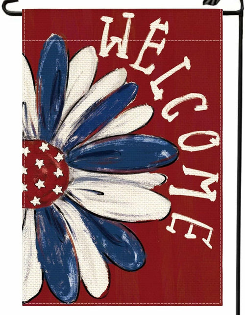 Load image into Gallery viewer, HIUCUS 4th of July Patriotic Garden Flag 12x18 Inch Double-Sided Outdoor
