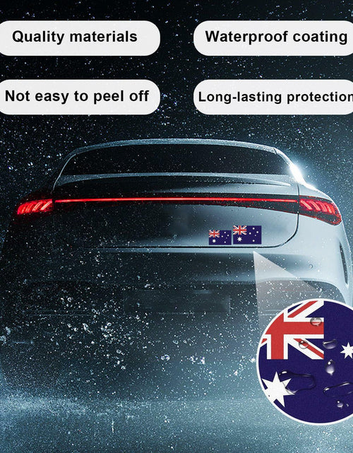 Load image into Gallery viewer, Dickno American Flag Decal Patriotic Reflective Car Helmet Laptop Sticker Round
