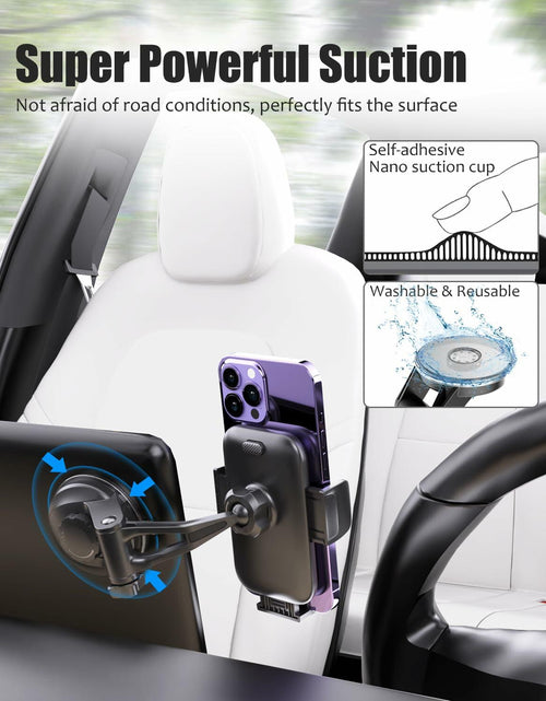Load image into Gallery viewer, Wukanleng Suction Cup Phone Mount for Tesla Model 3/Y/S/X, 360° Rotating Holder

