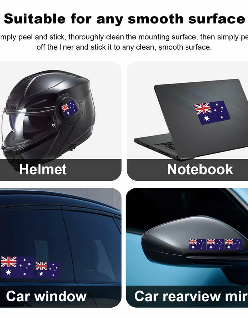 Load image into Gallery viewer, Dickno American Flag Decal Patriotic Reflective Car Helmet Laptop Sticker Round
