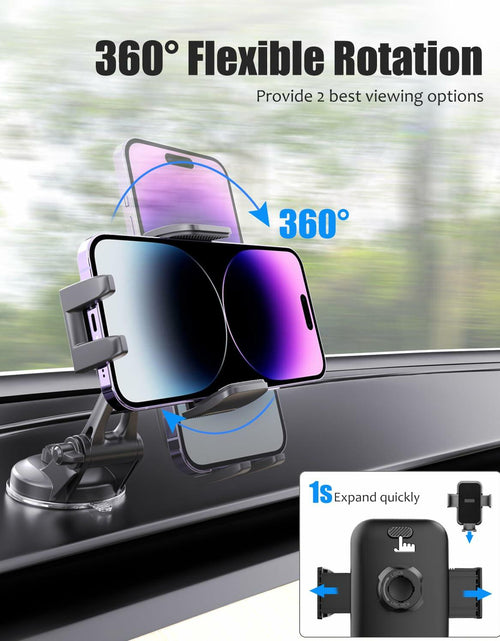 Load image into Gallery viewer, Wukanleng Suction Cup Phone Mount for Tesla Model 3/Y/S/X, 360° Rotating Holder
