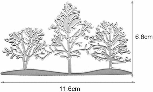 Load image into Gallery viewer, 3PCS Silver Tree Metal Cutting Dies Stencils Card Scrapbooking Embossing DIY
