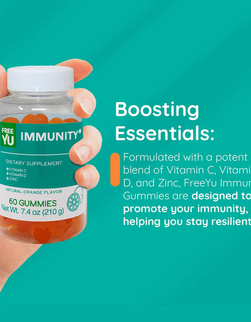 Load image into Gallery viewer, FREEYU Halal Gluten-Free Immunity Gummies Multivitamin with Zinc C D 60pcs
