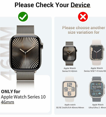 T Tersely 3-Pack Apple Watch Series 11/10 46mm Case with Tempered Glass