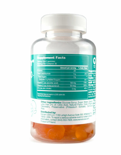 Load image into Gallery viewer, FREEYU Halal Gluten-Free Immunity Gummies Multivitamin with Zinc C D 60pcs

