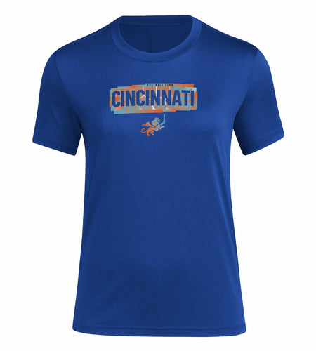 Adidas Women’s FC Cincinnati MLS Short Sleeve T-Shirt Royal Blue Small Tall