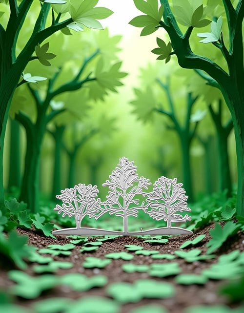Load image into Gallery viewer, 3PCS Silver Tree Metal Cutting Dies Stencils Card Scrapbooking Embossing DIY
