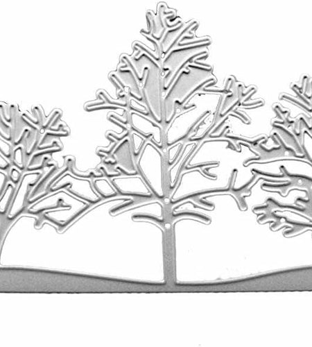 3PCS Silver Tree Metal Cutting Dies Stencils Card Scrapbooking Embossing DIY
