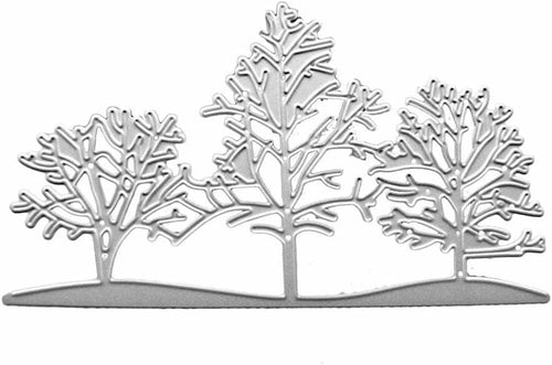Load image into Gallery viewer, 3PCS Silver Tree Metal Cutting Dies Stencils Card Scrapbooking Embossing DIY

