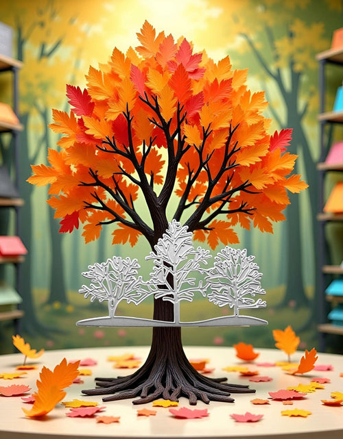 Load image into Gallery viewer, 3PCS Silver Tree Metal Cutting Dies Stencils Card Scrapbooking Embossing DIY
