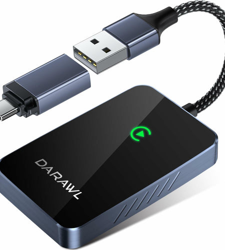 DARAWL Wireless CarPlay Adapter Wired to Wireless for Cars 2015+ iOS 10+
