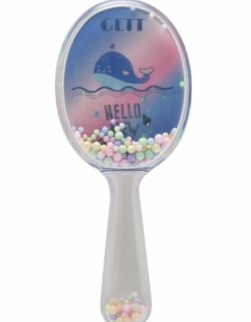Load image into Gallery viewer, Gett Detangling Hair Brush for Kids &amp; Adults Soft Bristle Whale Glitter
