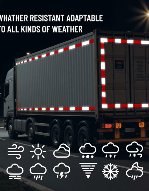 Load image into Gallery viewer, ROIKVN Reflective Safety Tape 2"x200ft Waterproof Red/White DOT-C2 Outdoor
