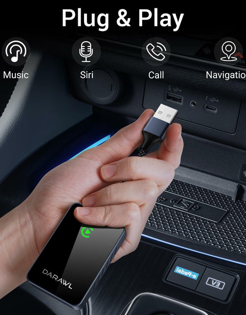 Load image into Gallery viewer, DARAWL Wireless CarPlay Adapter Wired to Wireless for Cars 2015+ iOS 10+
