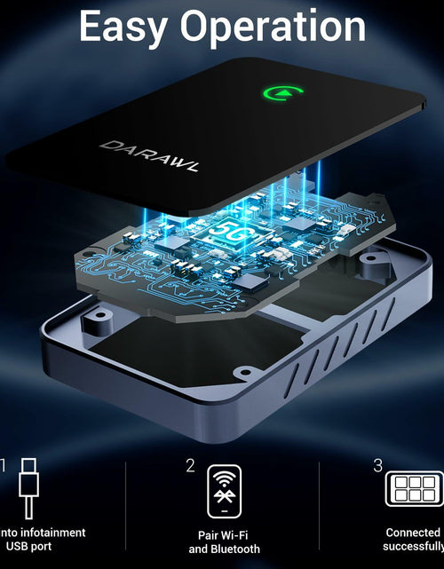 Load image into Gallery viewer, DARAWL Wireless CarPlay Adapter Wired to Wireless for Cars 2015+ iOS 10+
