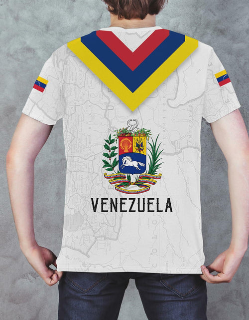 Load image into Gallery viewer, BJU Venezuela Flag T-Shirt Unisex Crewneck Short Sleeve Casual Printed Tee
