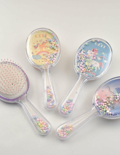 Load image into Gallery viewer, Gett Detangling Hair Brush for Kids &amp; Adults Soft Bristle Whale Glitter
