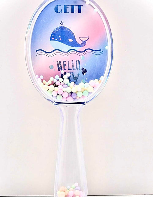 Load image into Gallery viewer, Gett Detangling Hair Brush for Kids &amp; Adults Soft Bristle Whale Glitter
