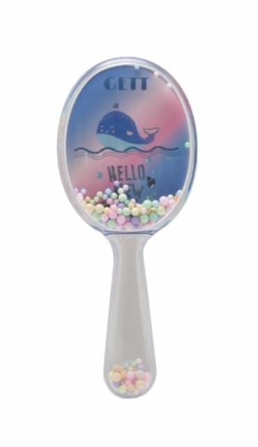 Load image into Gallery viewer, Gett Detangling Hair Brush for Kids &amp; Adults Soft Bristle Whale Glitter
